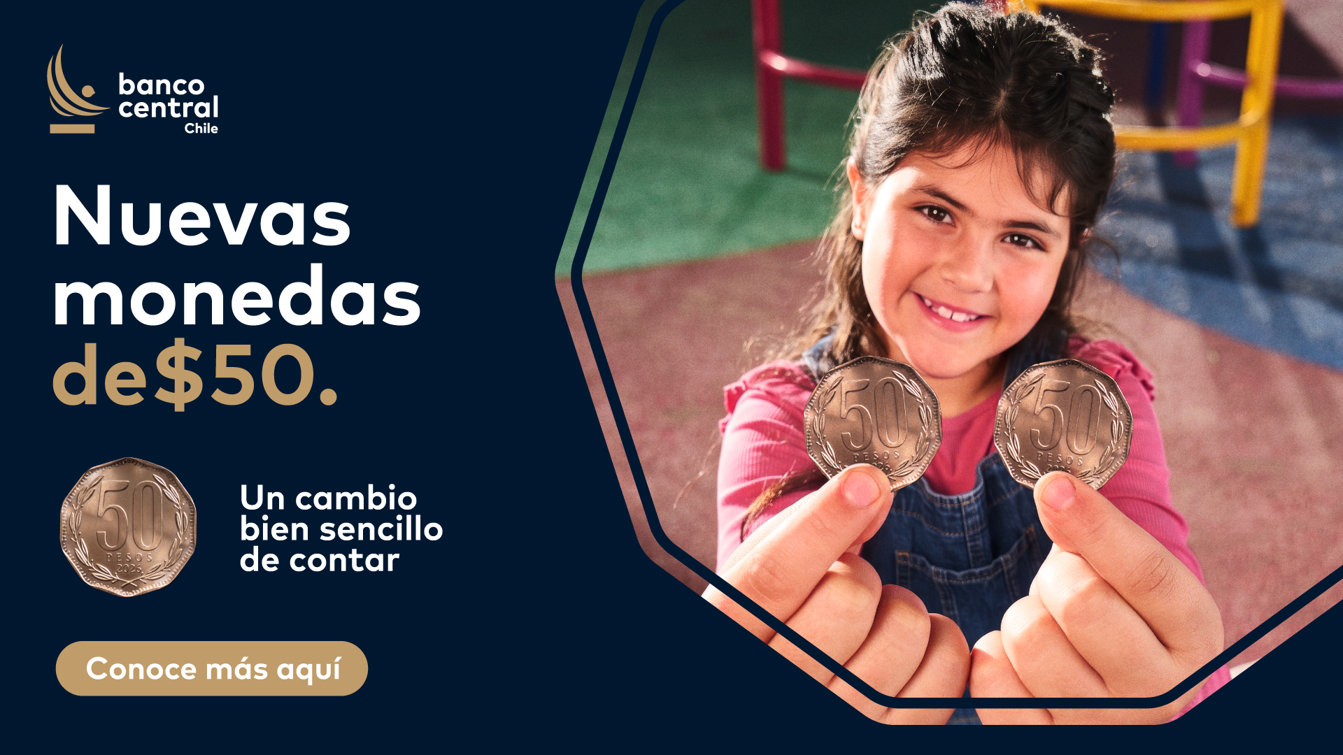 Nuevas monedas de $10 y $50